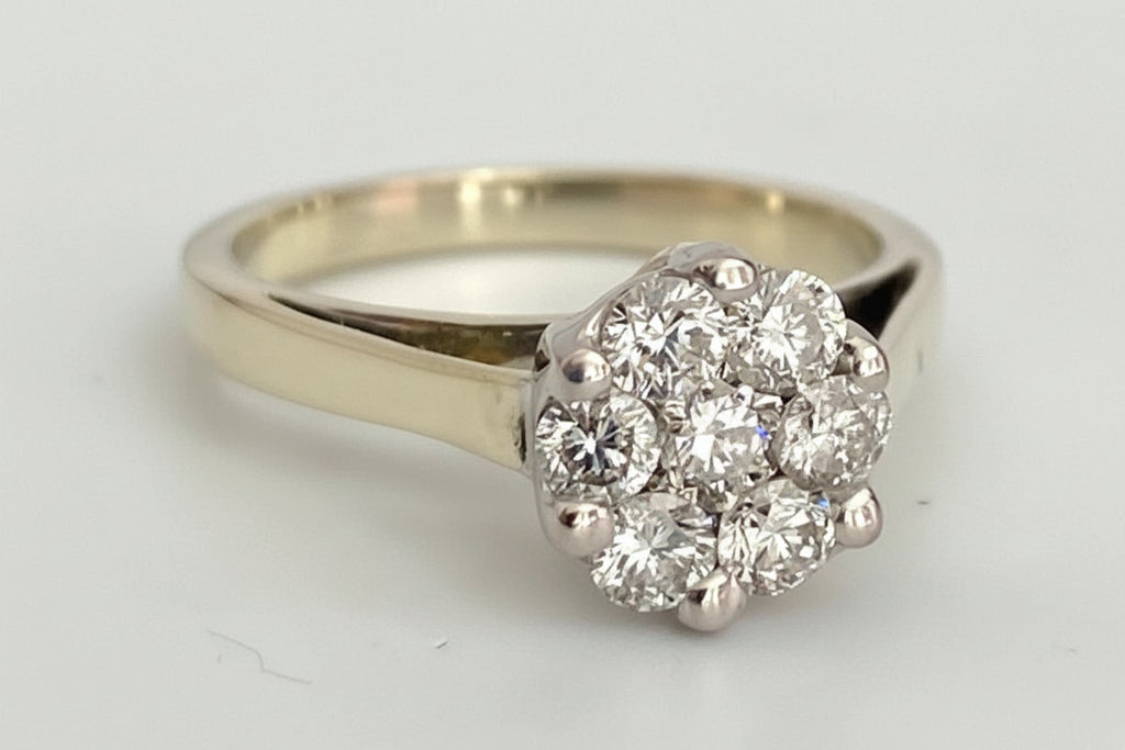 14K Yellow Gold 0.70CT Diamond Engagement & Anniversary Ring Size L 1/2 (US 6)