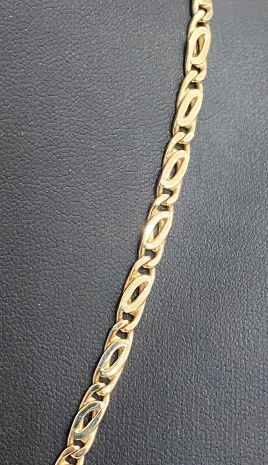 9K Yellow Gold Birdseye Link Chain Necklace - 51.0cm Long