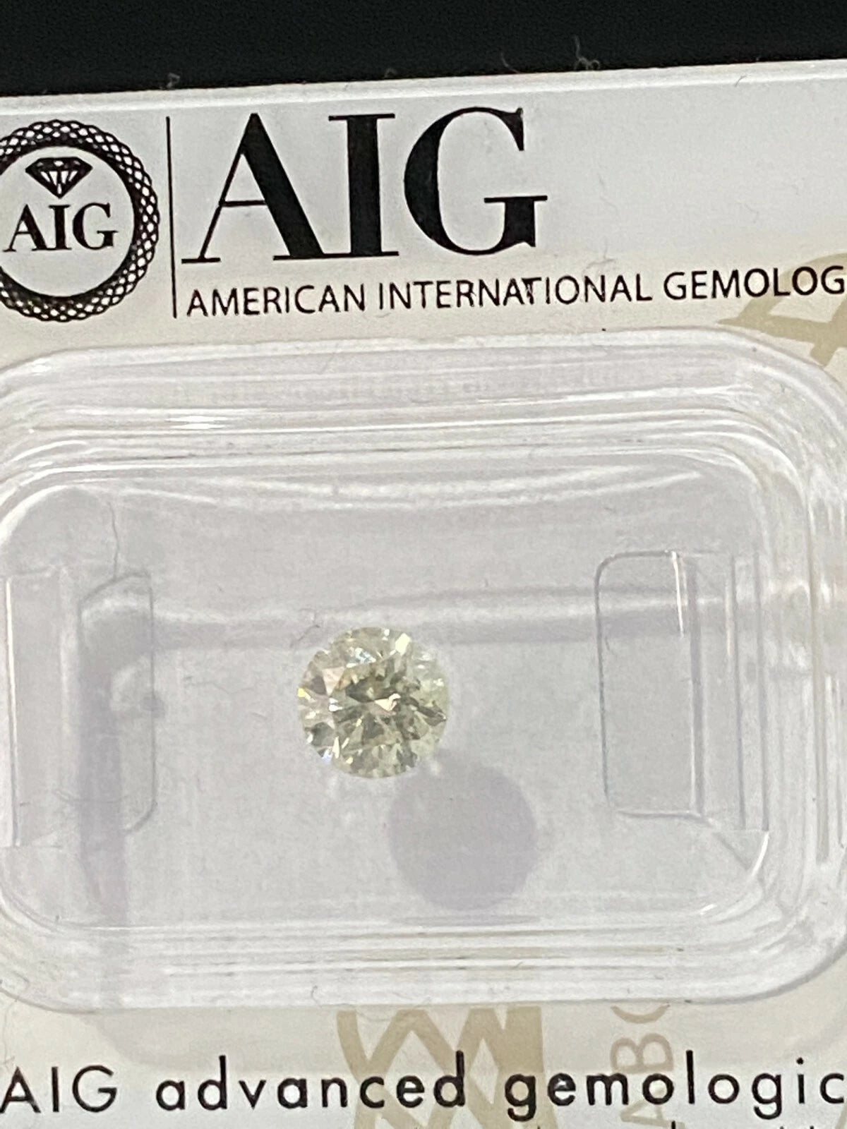 AIG Certified Natural Diamond Loose 0.52CT - SI2 Clarity