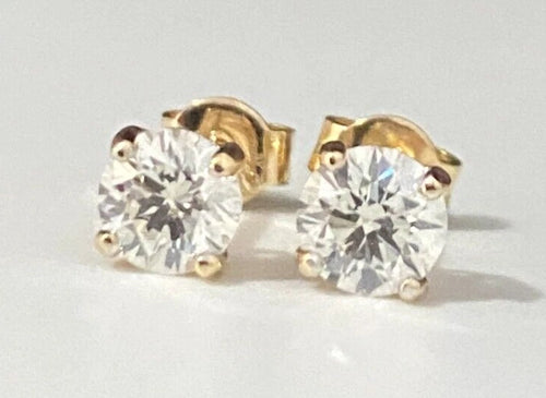 0.80CT GIA certified Round Brilliant Diamond Stud Earrings