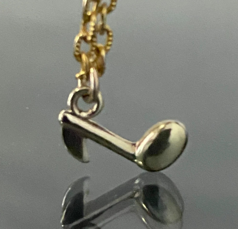 9ct Yellow Gold Musical Note Charm