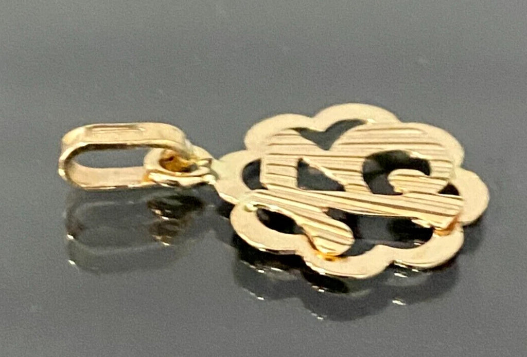 18K Yellow Gold 13 Pendant Charm