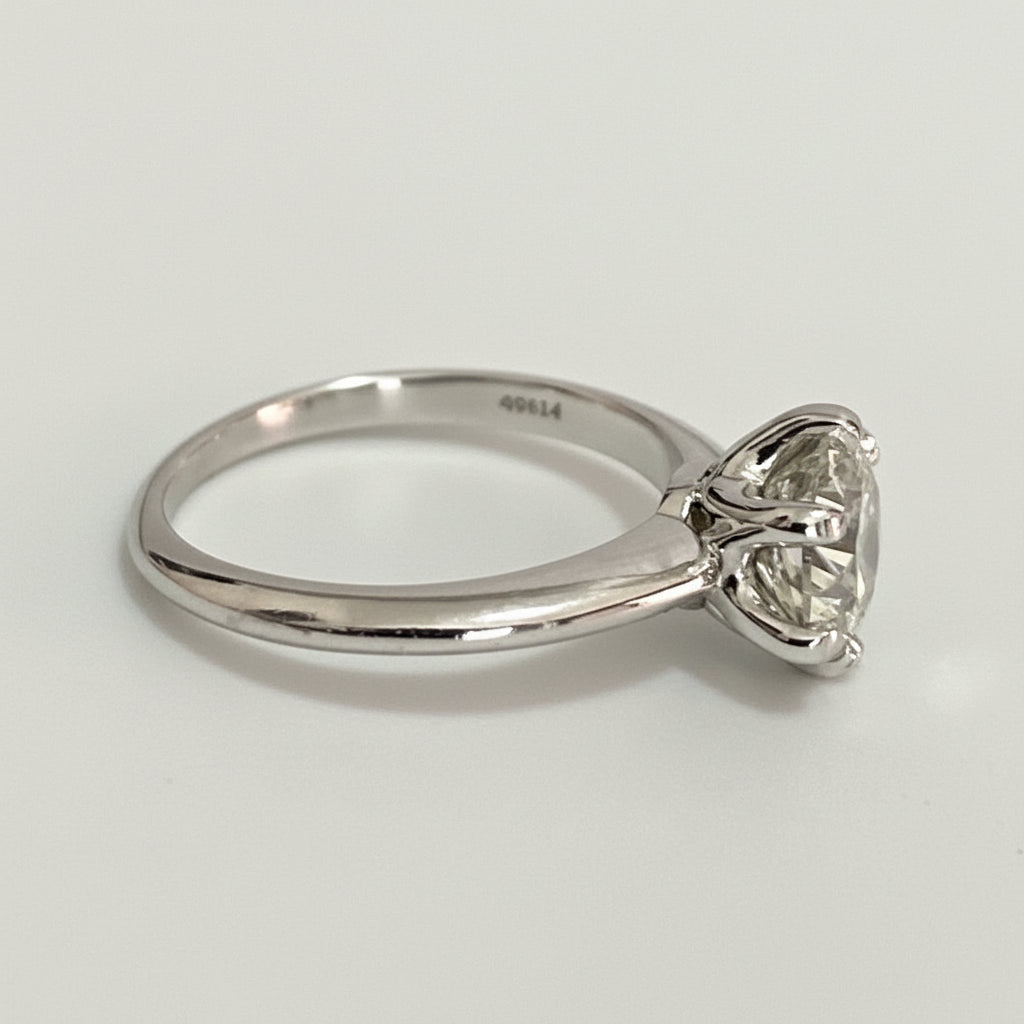 950 Platinum 1.50ct Round Brilliant Diamond Solitaire Engagement Ring – F/G SI