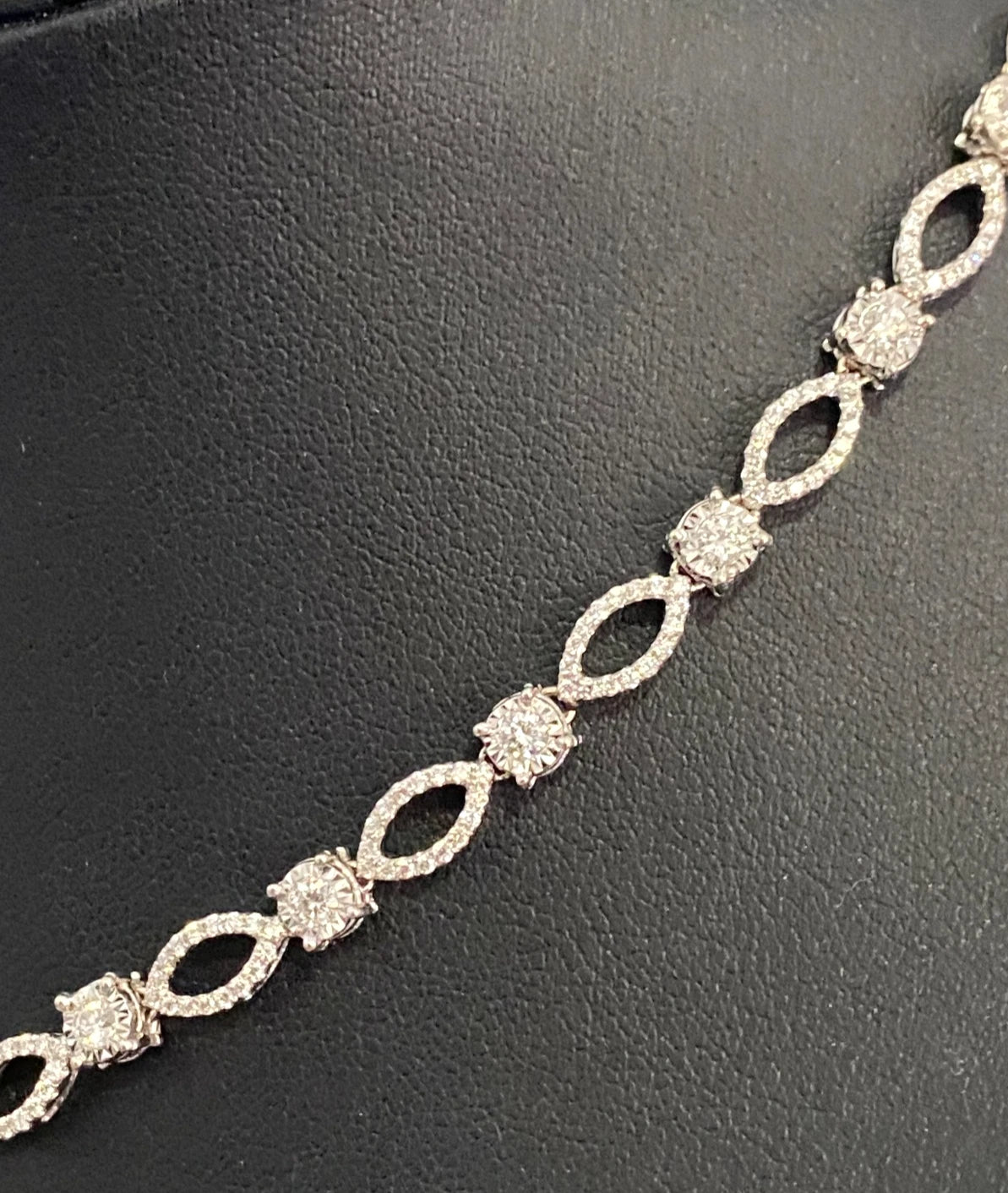 18K White Gold & 2.50CT Diamond Statement Drop Necklace