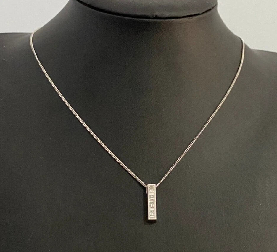 18K White Gold W/ 0.60CT Diamond Pendant