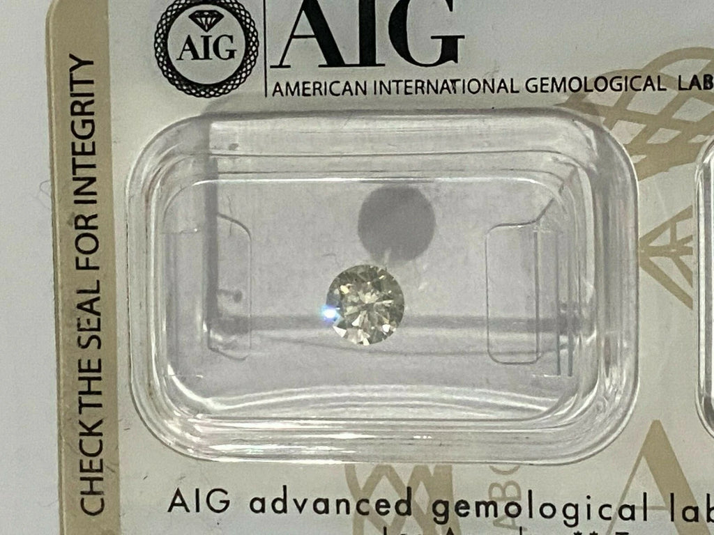 AIG Certified Natural Diamond Loose 0.52CT - SI2 Clarity