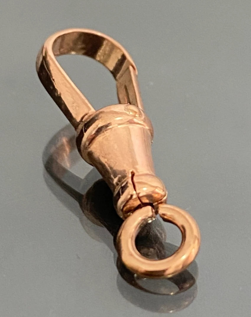 New Albert Swivel Clasp in 9ct Solid Rose Gold 25mm