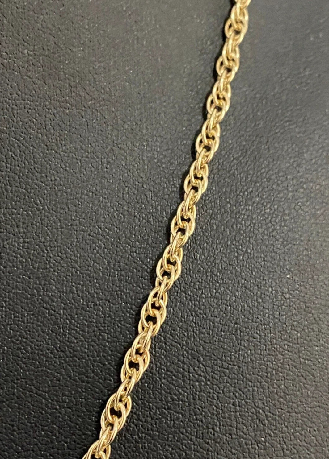 9K Yellow Gold Prince of Wales Chain Necklace 58cm Long