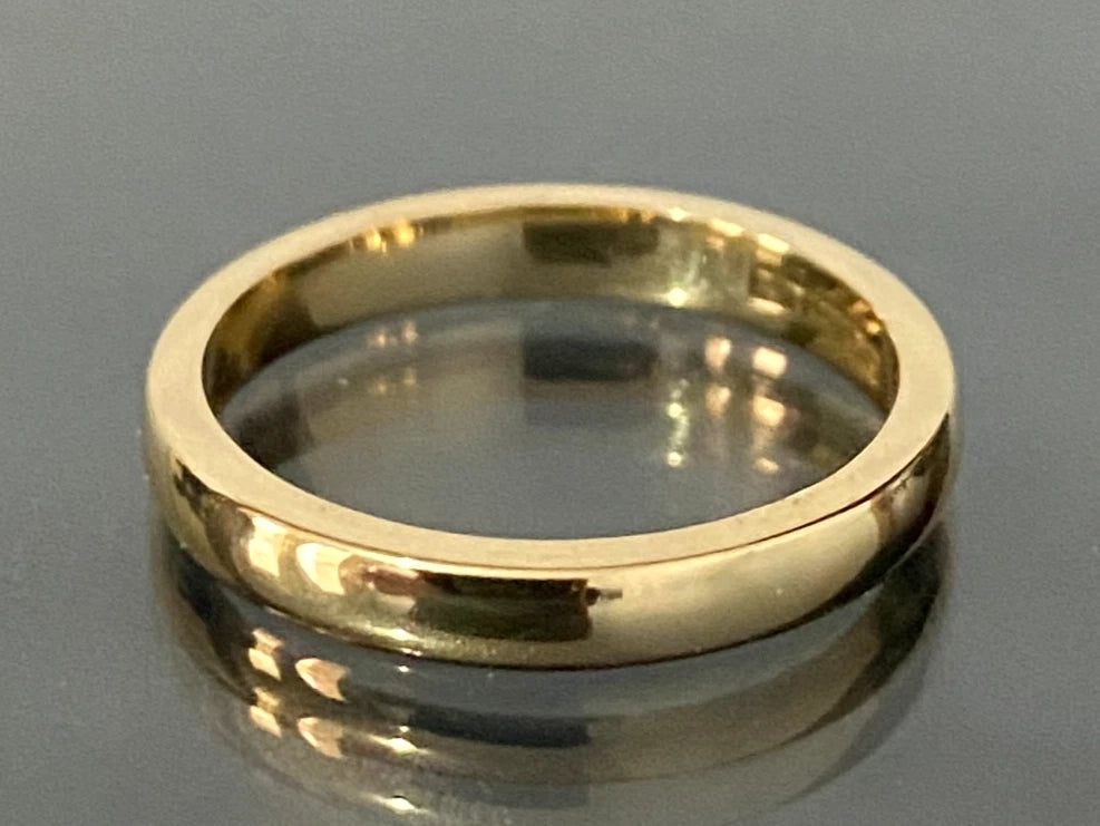 Antique Australian 18K Yellow Gold Wedding Band Ring Size J 1/2 - 5