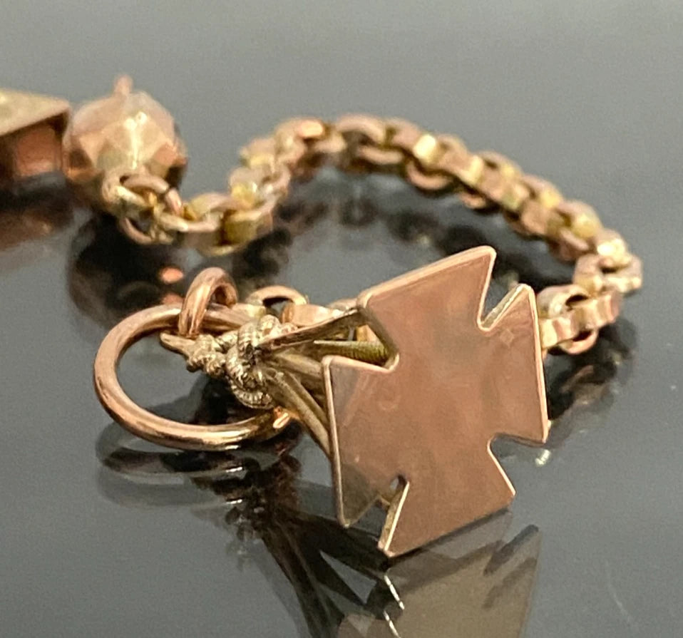 Victorian 9K Rose Gold Albertina Bracelet - Victorian Jewellery
