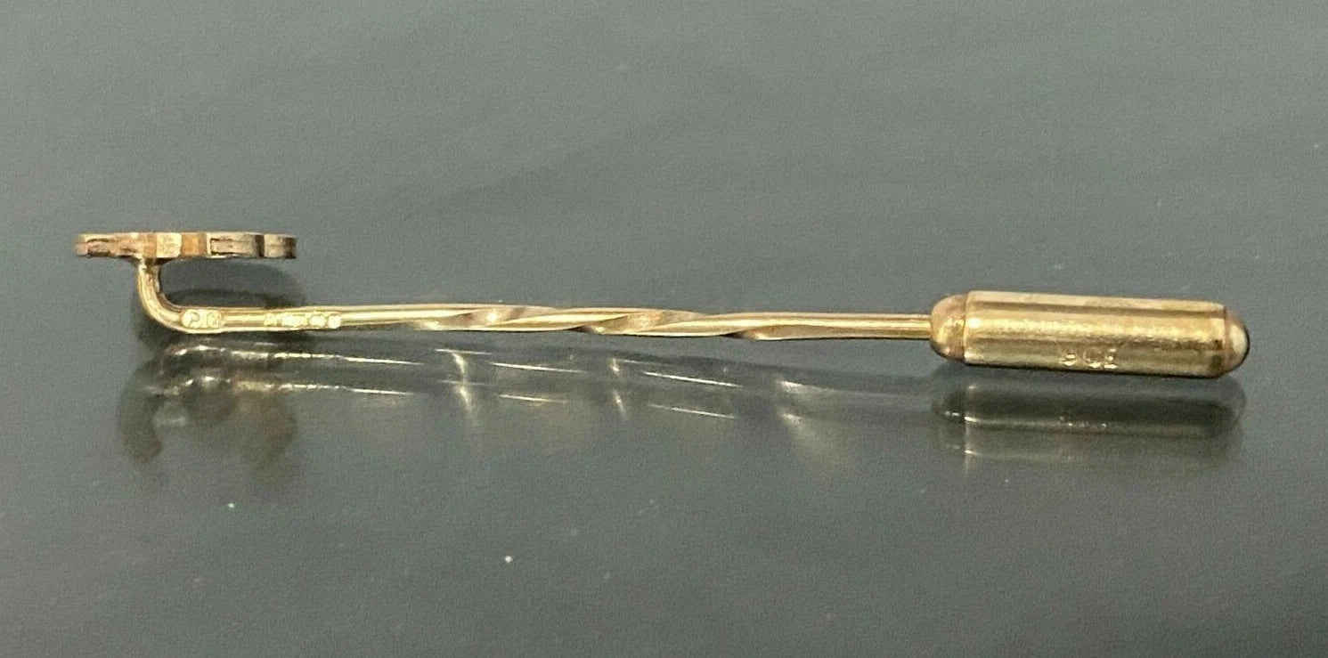 9K Yellow Gold 30th Stick Pin