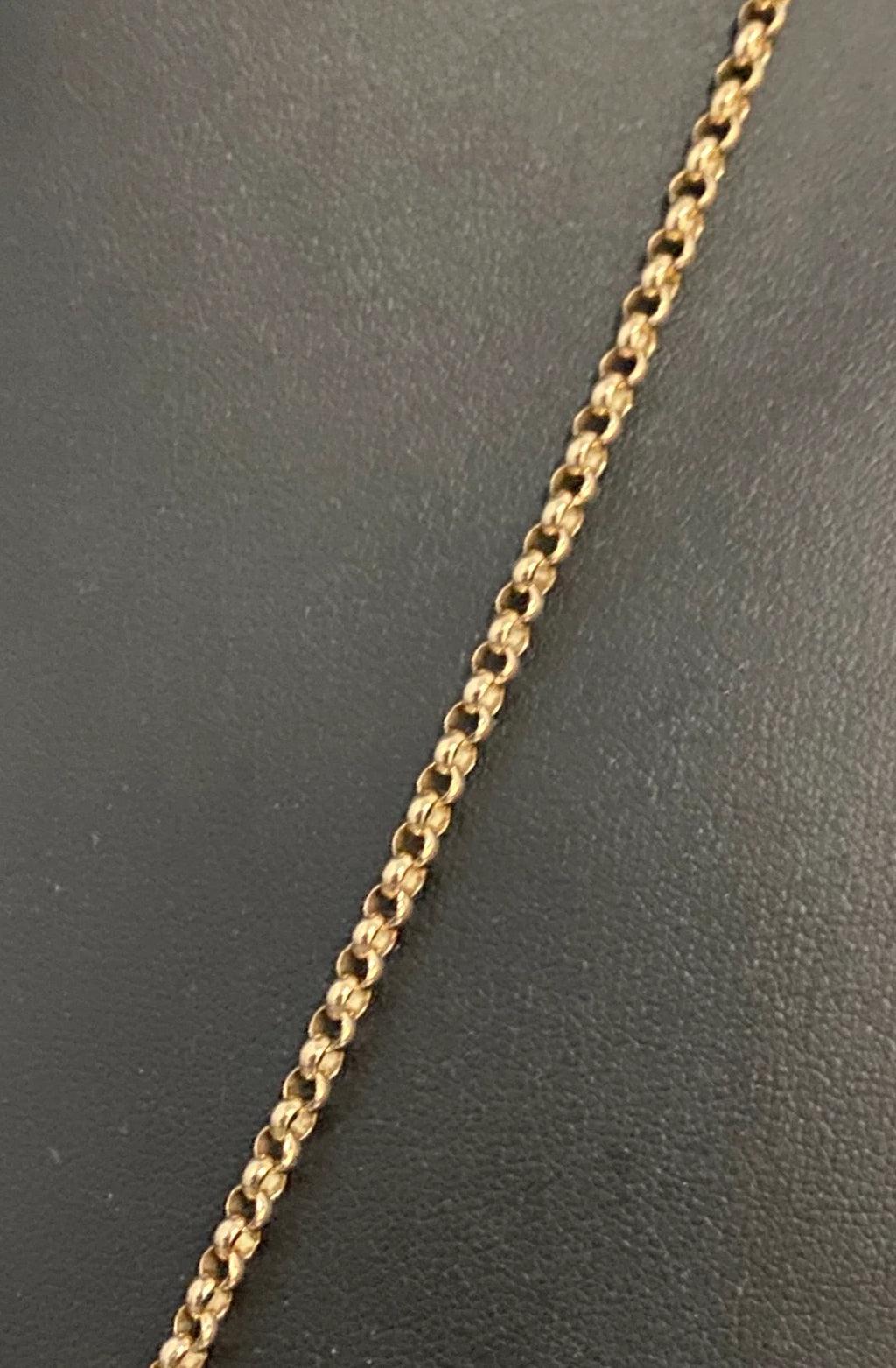 9K Yellow Gold Belcher Link Chain Necklace 61cm Long