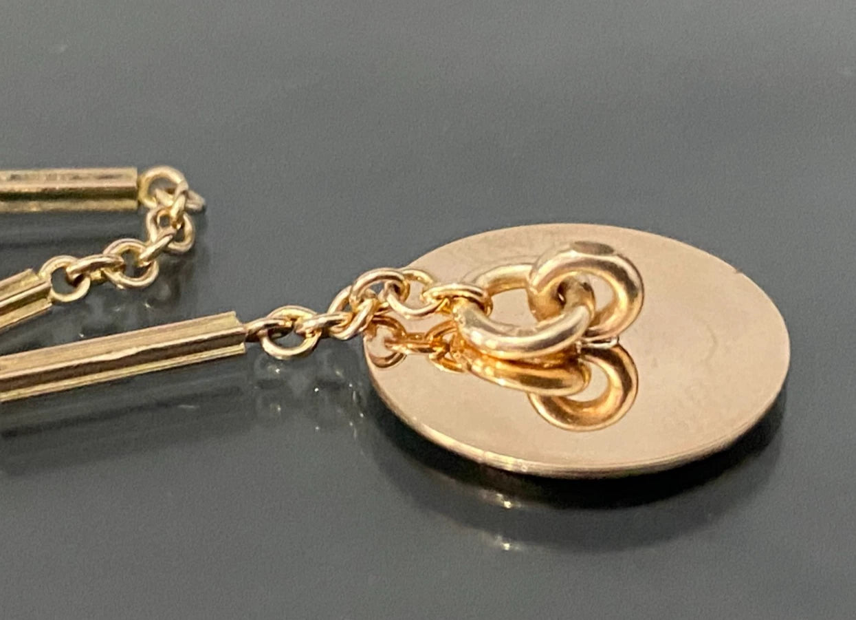 Antique Rolled Gold Masonic Bracelet / Pocket Watch Fob Chain