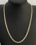 14K Yellow Gold Anchor Link Chain Necklace 57.0cm Long