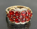 9ct Yellow Gold with 3.0CT Natural Ruby Dress Ring Size L (US 5.75)