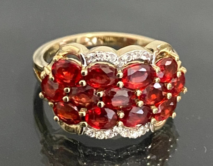 9ct Yellow Gold with 3.0CT Natural Ruby Dress Ring Size L (US 5.75)