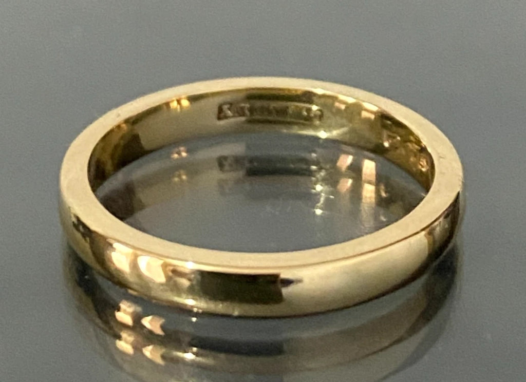 Antique Australian 18K Yellow Gold Wedding Band Ring Size J 1/2 - 5