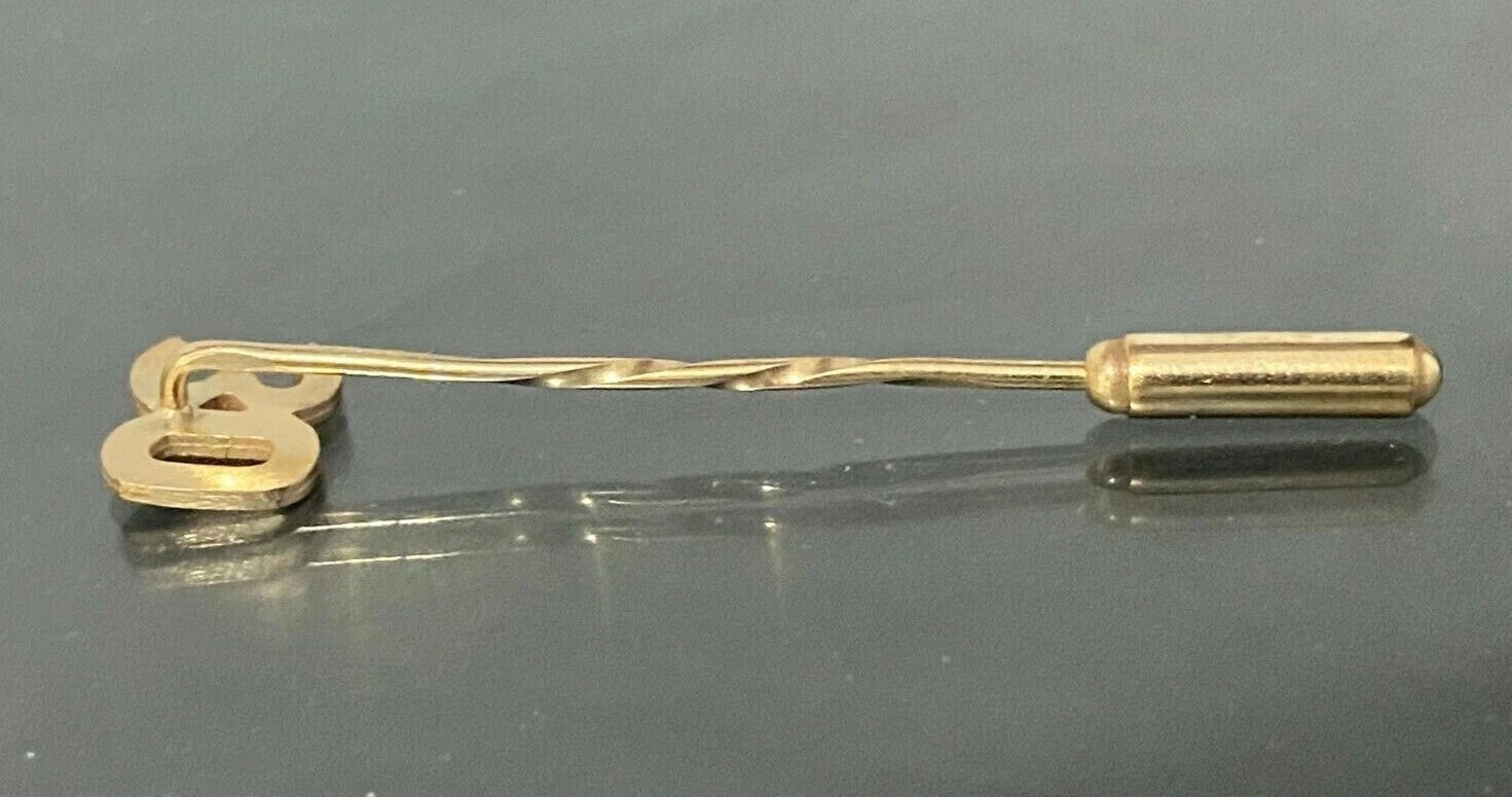 9K Yellow Gold 30th Stick Pin