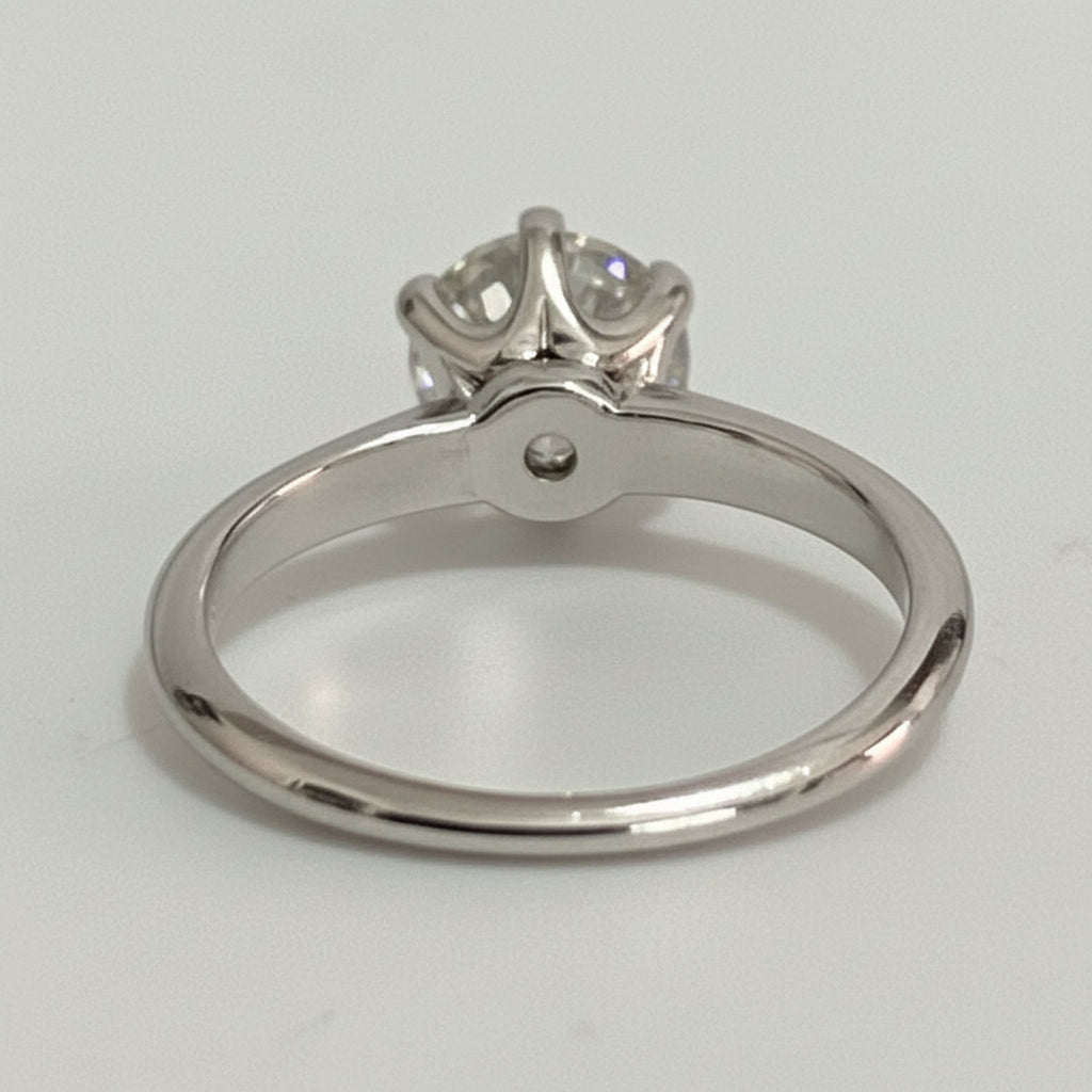 950 Platinum 1.50ct Round Brilliant Diamond Solitaire Engagement Ring – F/G SI