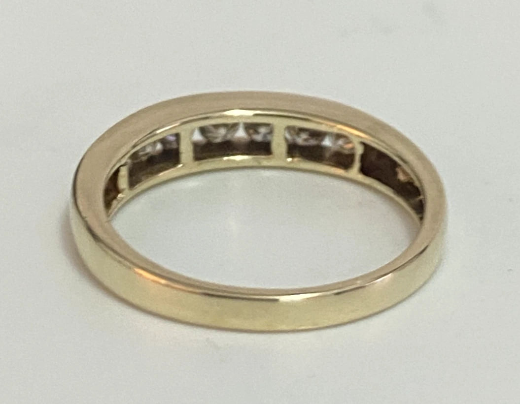 9K Yellow Gold & 0.50CT Diamond Eternity Channel Set Ring Size O (US 7.15)