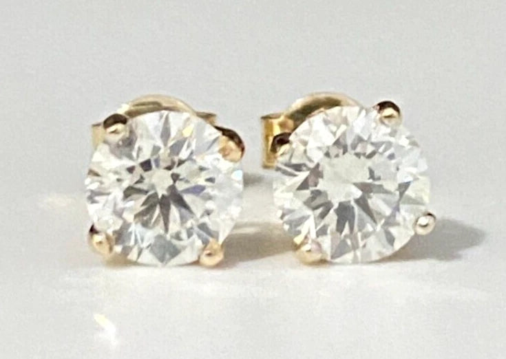 1.20CT GIA certified Round Brilliant Diamond Stud Earrings