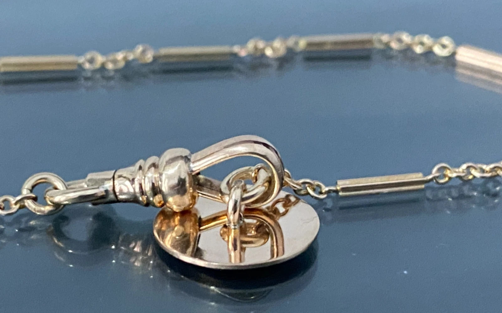 Antique Rolled Gold Masonic Bracelet / Pocket Watch Fob Chain