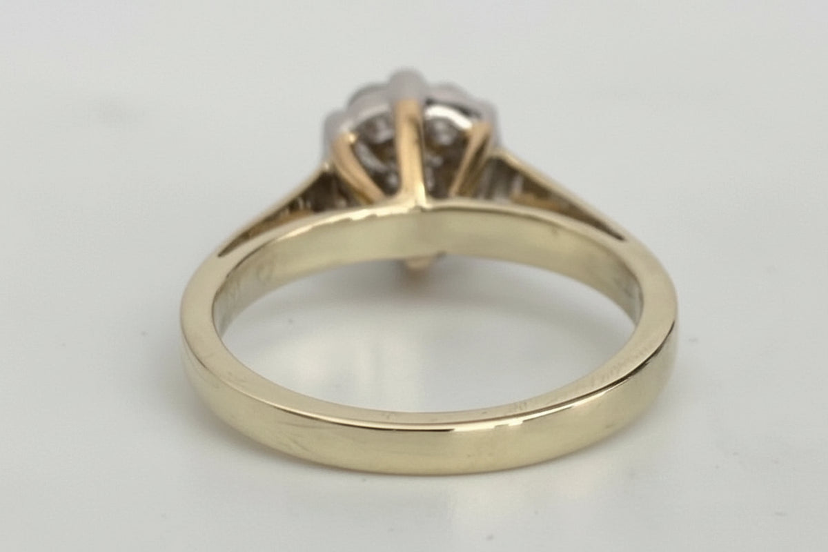 14K Yellow Gold 0.70CT Diamond Engagement & Anniversary Ring Size L 1/2 (US 6)