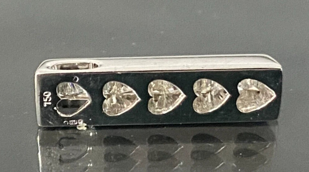18K White Gold W/ 0.60CT Diamond Pendant
