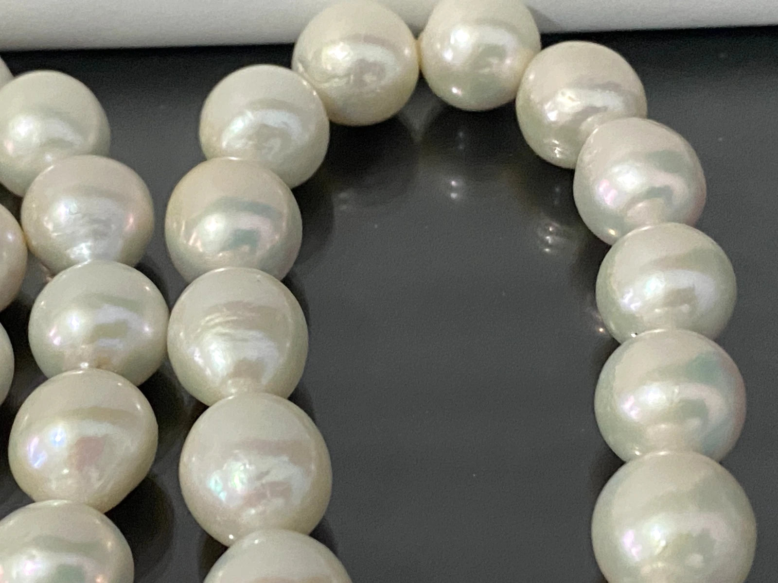 Large White Pearl Single-Strand Necklace 84cm Long 12 - 13mm
