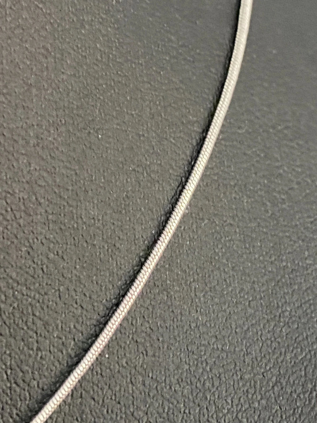 18K White Gold Snake Link Chain Necklace 40cm Long