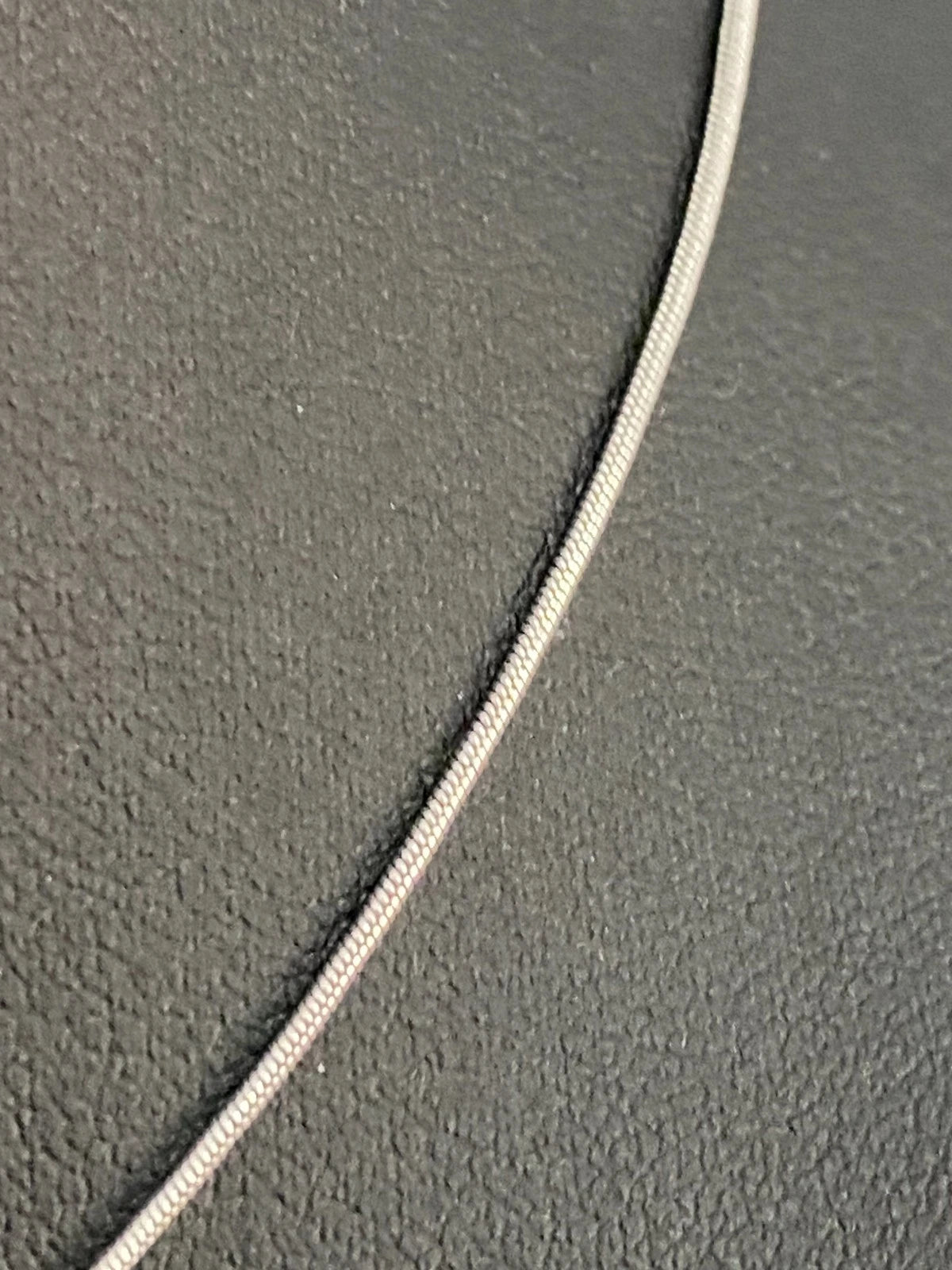 18K White Gold Snake Link Chain Necklace 40cm Long