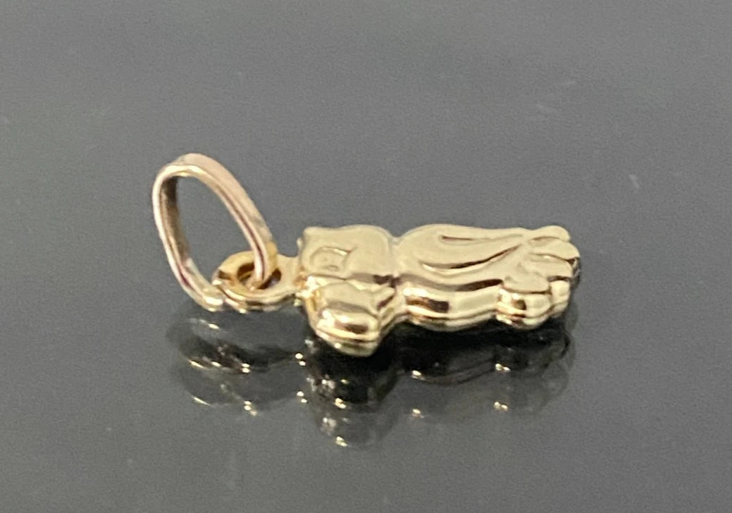9K Yellow Gold Parrot Charm / Pendant