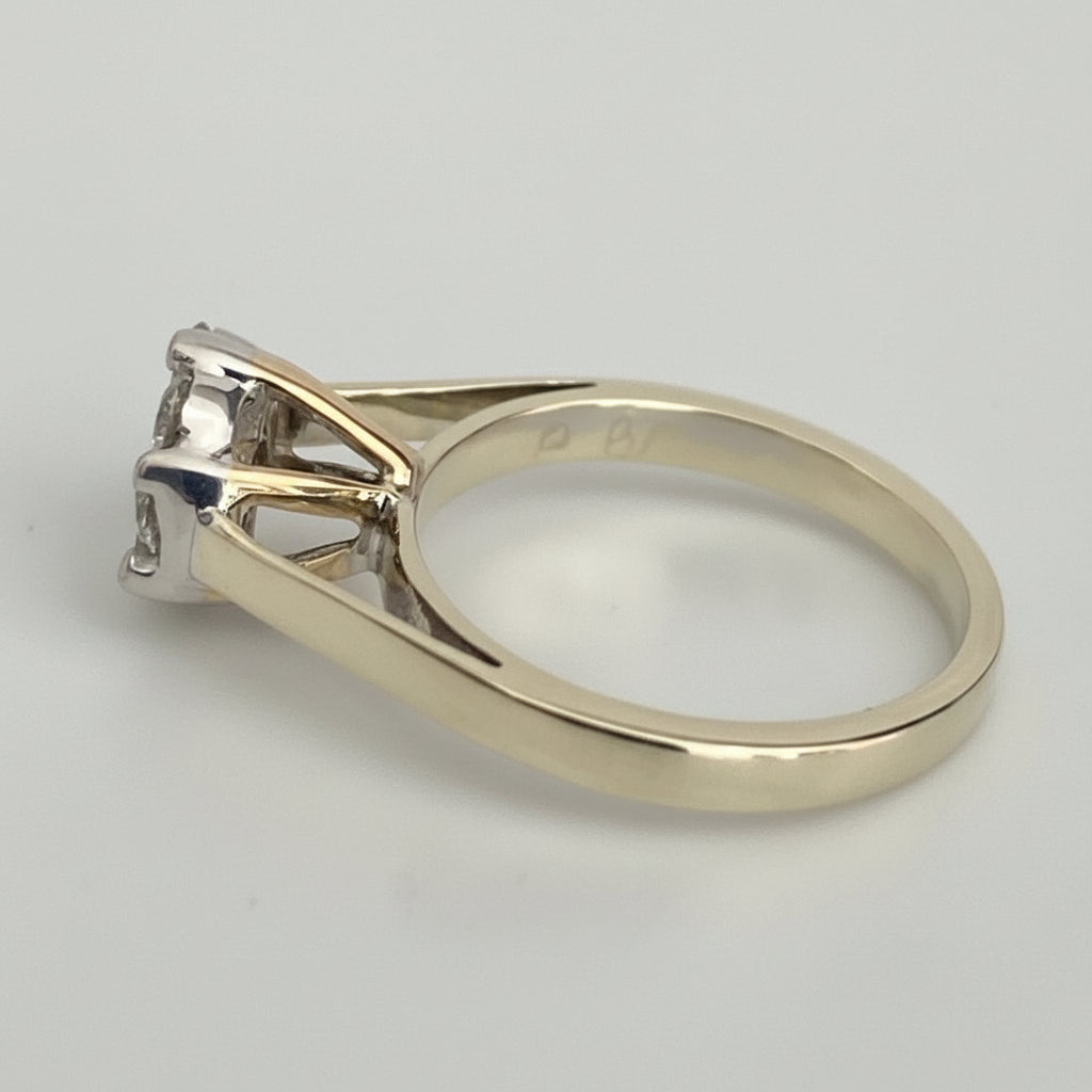 14K Yellow Gold 0.70CT Diamond Engagement & Anniversary Ring Size L 1/2 (US 6)