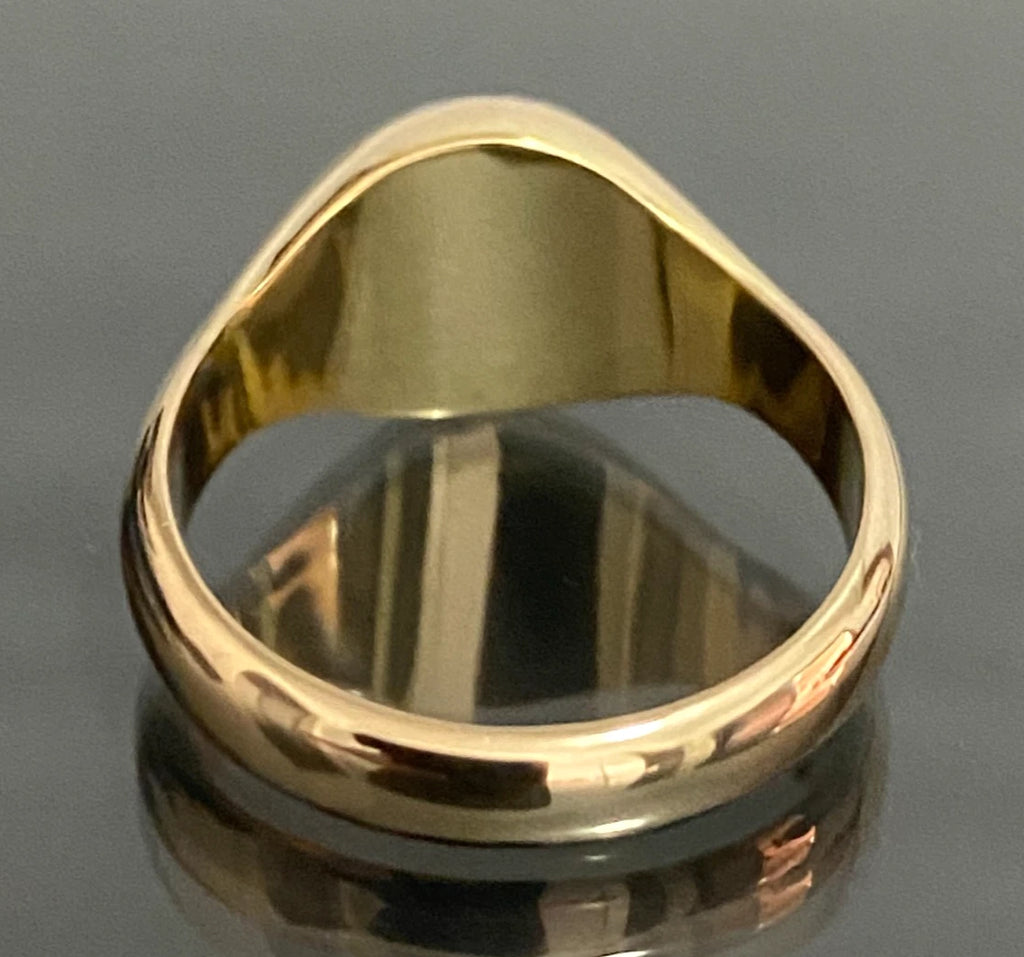 18K Yellow Gold & 0.25ct Diamond Men's Ring Size U (US 10.5)