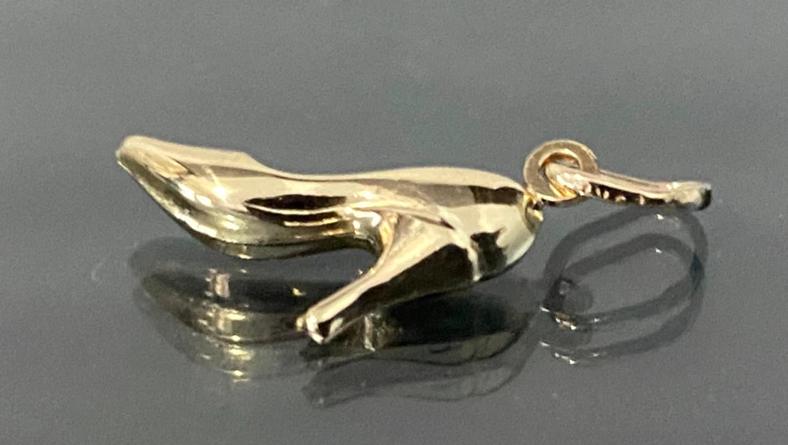 9K Yellow Gold High Heel Shoe Charm / Pendant