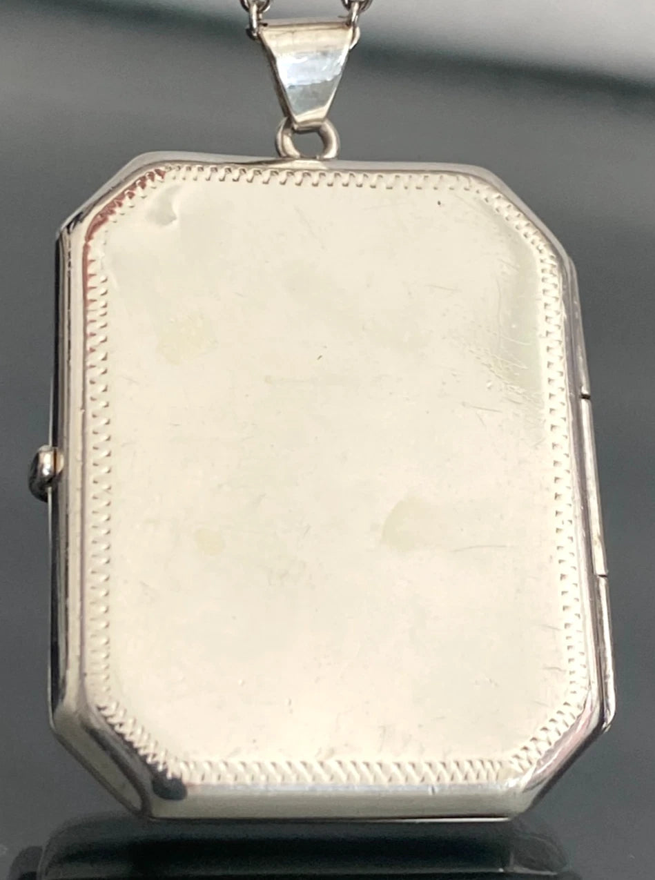Vintage Scandia Sterling Silver & Rose Gold Floral Locket – Melbourne