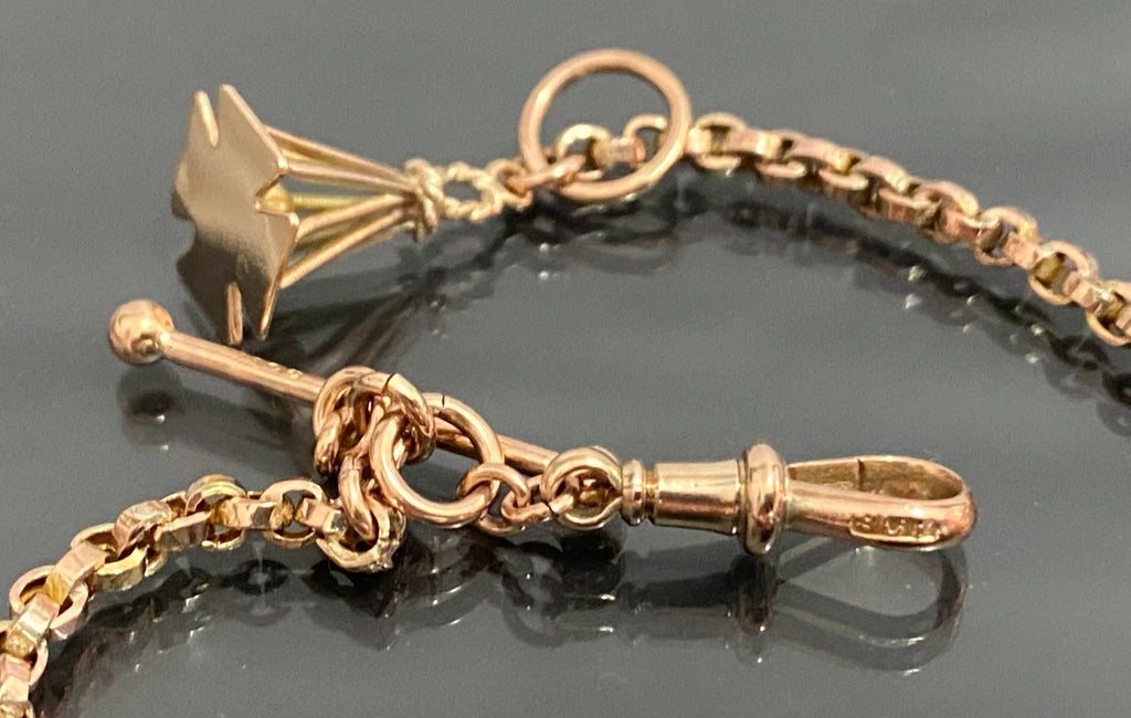 Victorian 9K Rose Gold Albertina Bracelet - Victorian Jewellery