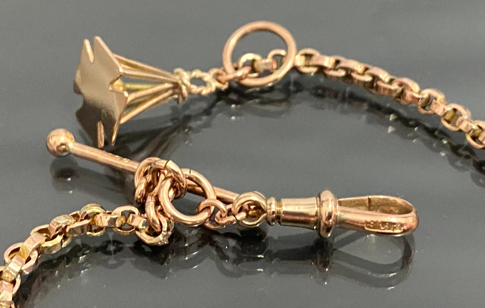 Victorian 9K Rose Gold Albertina Bracelet - Victorian Jewellery