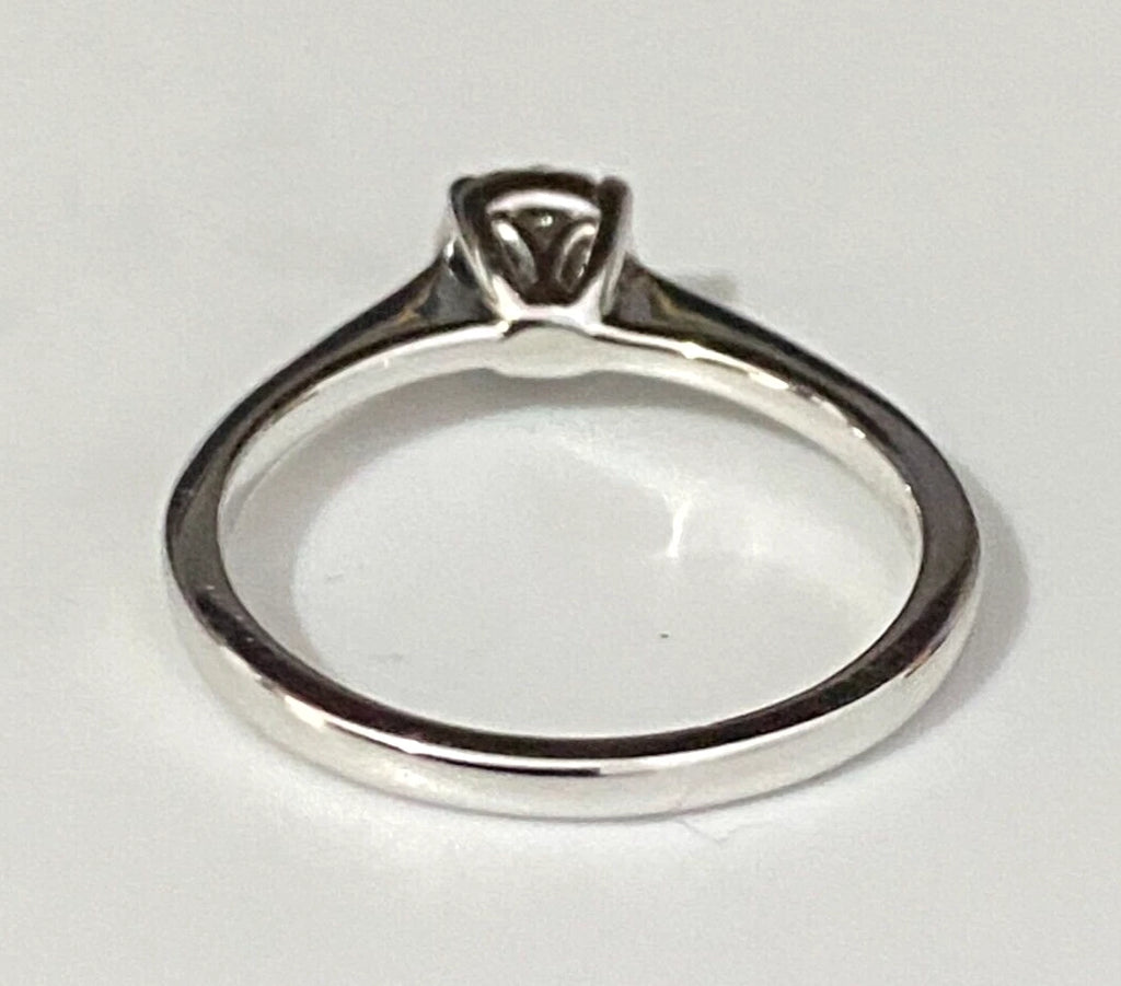 9K White Gold & 0.15CT Diamond Engagement Ring Size K 1/2 - 5 3/8