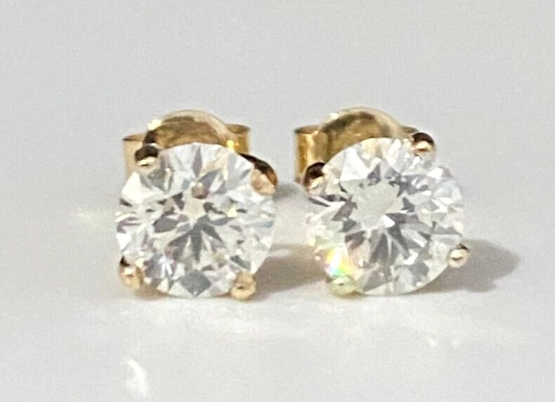 1.20CT GIA certified Round Brilliant Diamond Stud Earrings