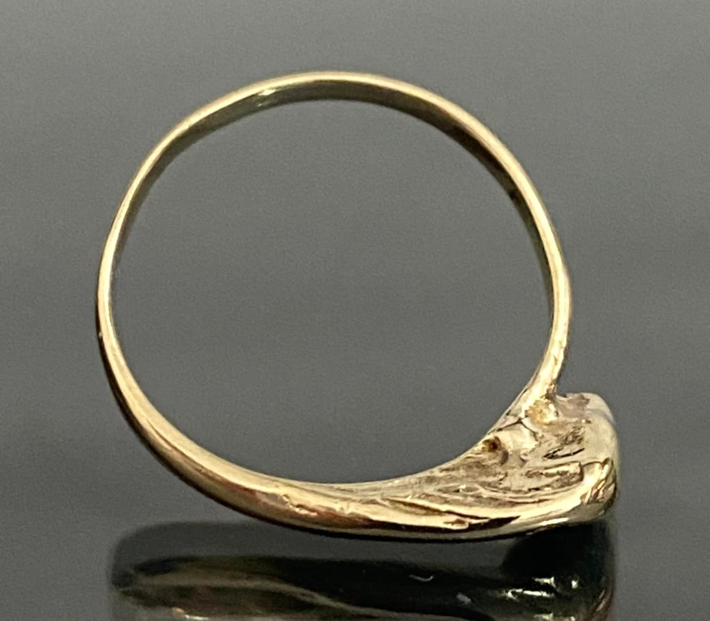Vintage 9CT Yellow Gold Horse Head Ring – Equestrian Jewellery – Size K (5.25)