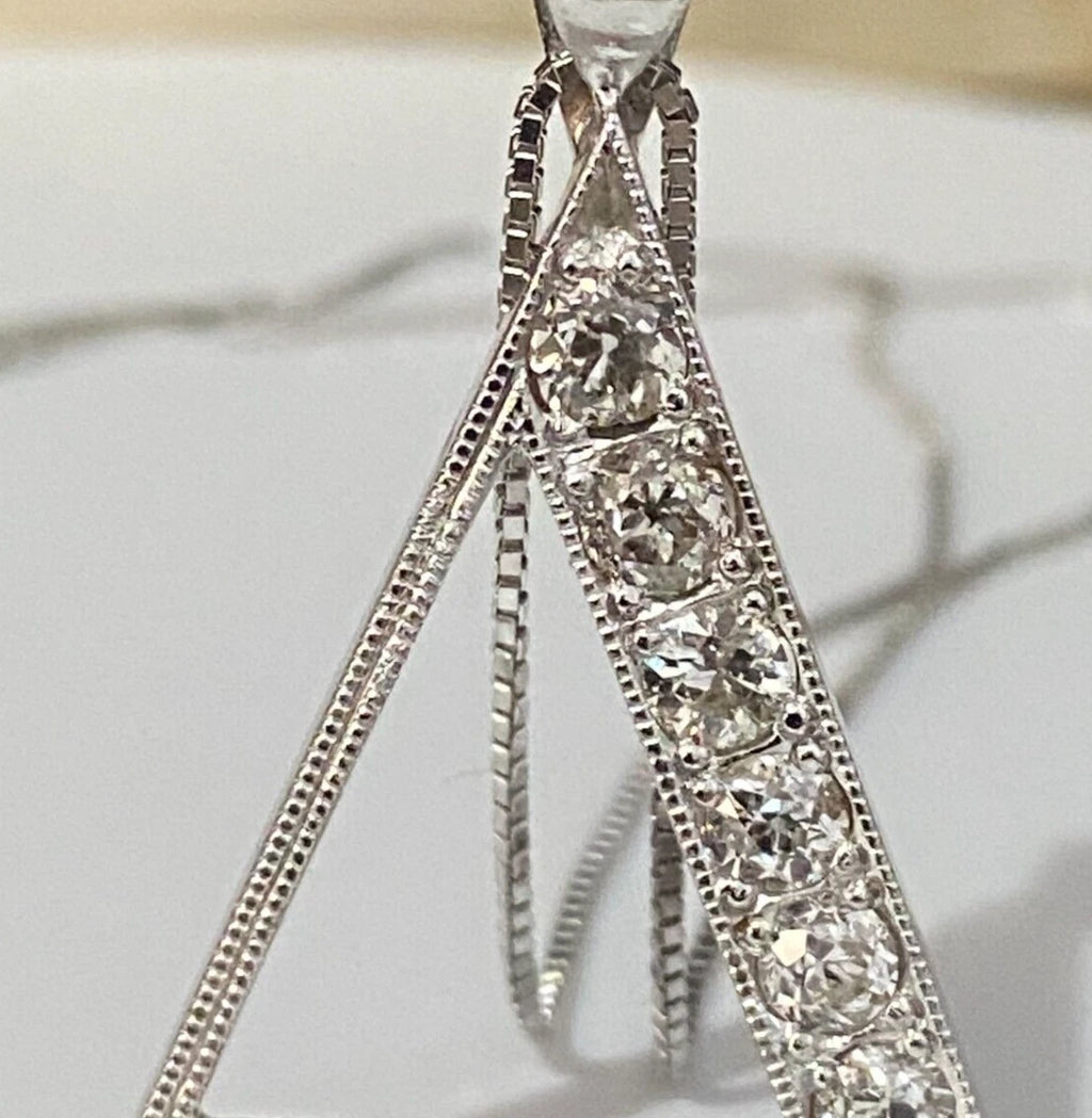 18K White Gold & 1.87CT Diamond Pendant