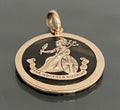 Antique WWI 9ct Rose Gold Norfolk Regiment Tortoiseshell Pendant – Circa 1914