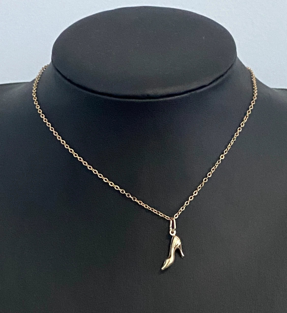 9K Yellow Gold High Heel Shoe Charm / Pendant