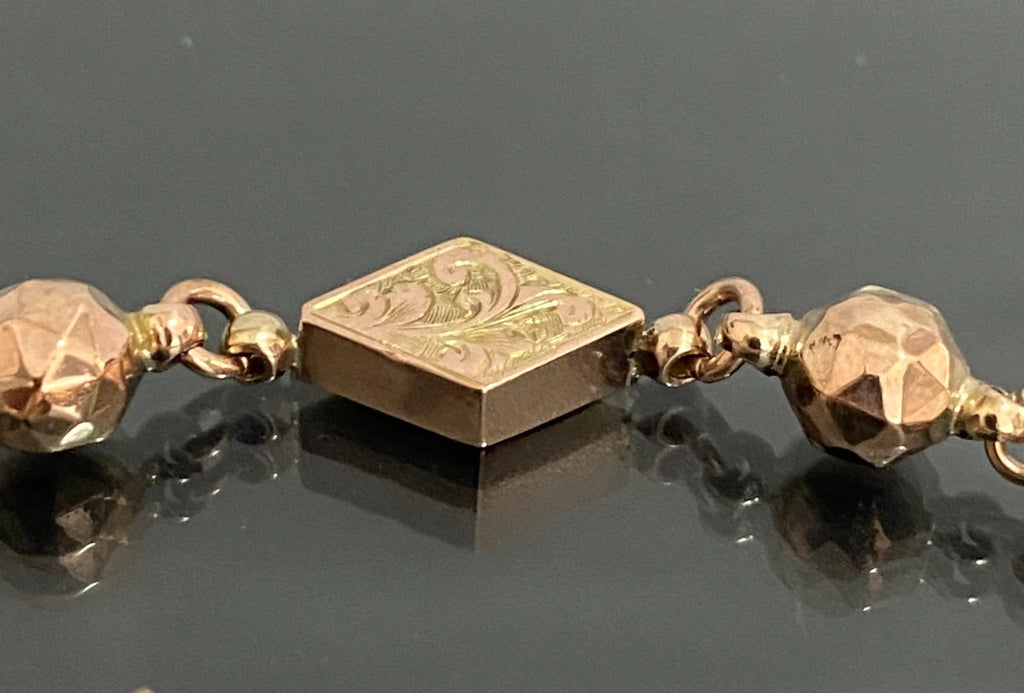 Victorian 9K Rose Gold Albertina Bracelet - Victorian Jewellery