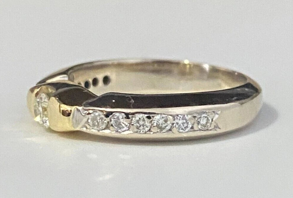 18K White Gold & 0.28CT Diamond Engagement Ring Size J 1/2 - 5