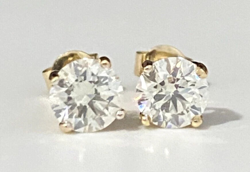 1.20CT GIA certified Round Brilliant Diamond Stud Earrings