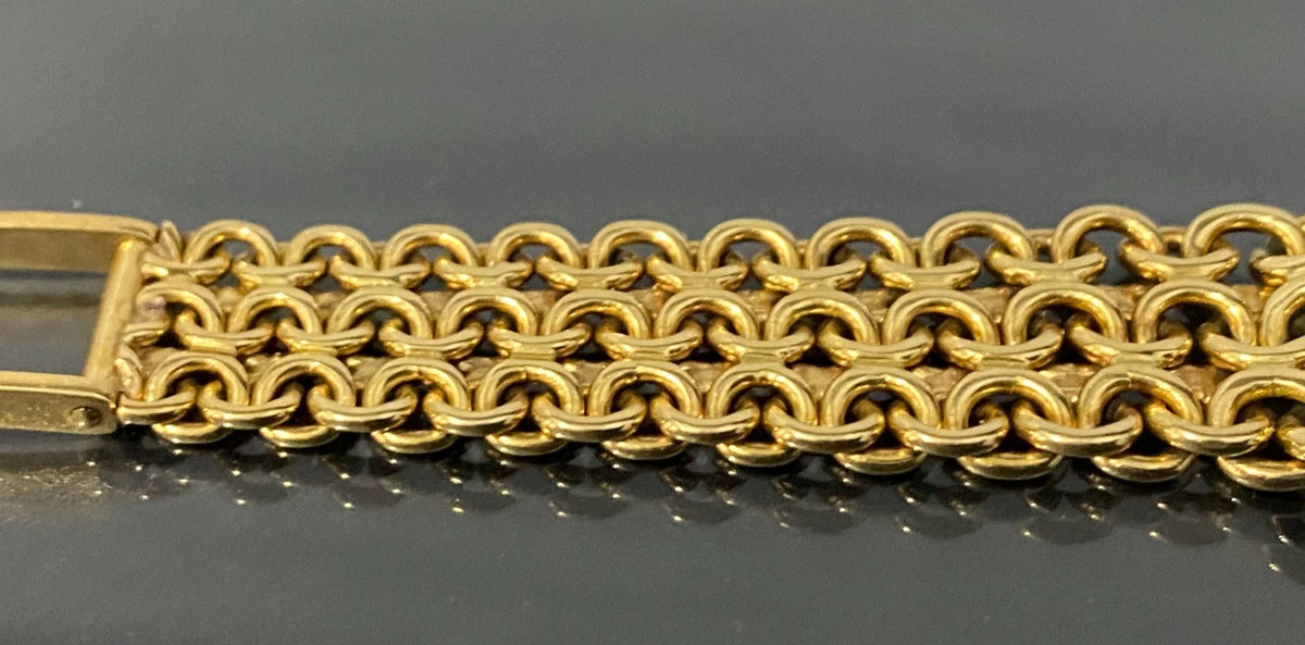 18K Solid Yellow Gold Bracelet & Case Automatic OMEGA Wristwatch