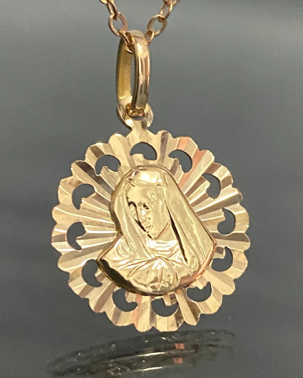 Vintage 18K Rose Gold with Virgin Mary Pendant – Jordans Jewellery