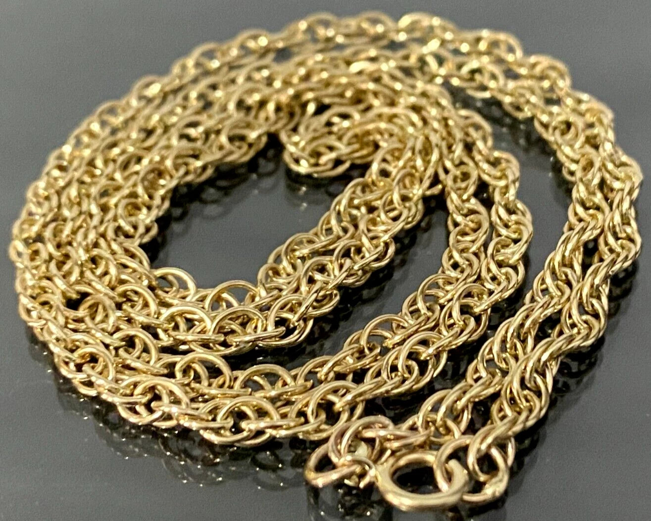 9K Yellow Gold Prince of Wales Chain Necklace 58cm Long